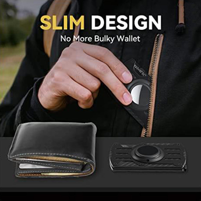 Aluminum Alloy With Airtag Wallet Men's Ultra-thin Tracker - Campify Life