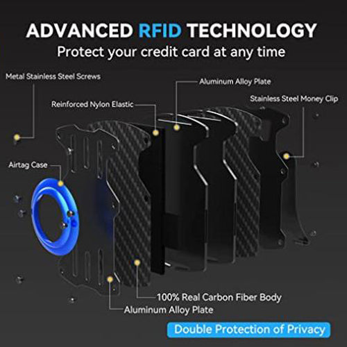 Aluminum Alloy With Airtag Wallet Men's Ultra-thin Tracker - Campify Life