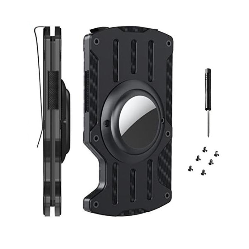 Aluminum Alloy With Airtag Wallet Men's Ultra-thin Tracker - Campify Life