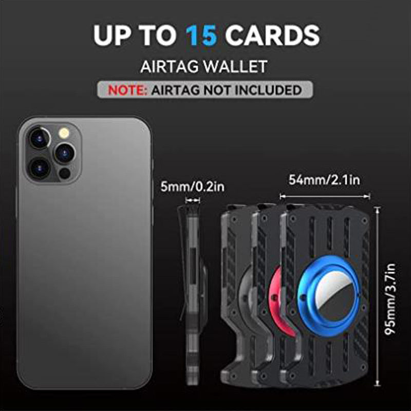 Aluminum Alloy With Airtag Wallet Men's Ultra-thin Tracker - Campify Life